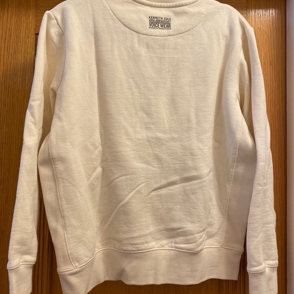 Kenneth Cole/@dudewithsign Cream Crewneck Sweatshirt for Mental Health Awareness - Picture 3 of 4